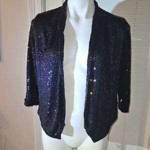 Forever 21 Black Sequin Blazer